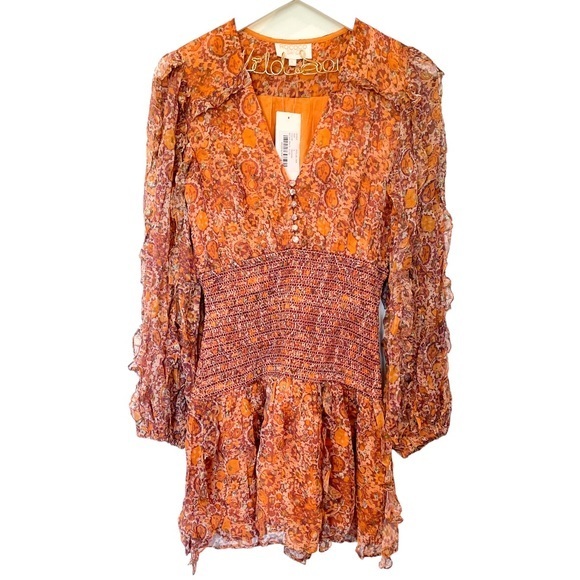 ROCOCO SAND Lar Mini Dress in Bronze - Small - Picture 5 of 9